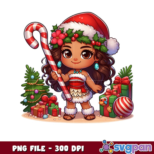 Moana christmas png, spirit christmas png, last christmas ​png