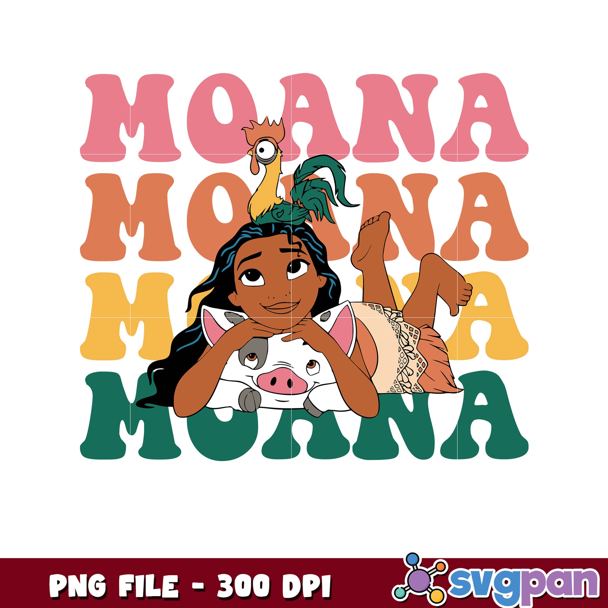 Moana princess png, island voyager png, disney ocean adventure design png