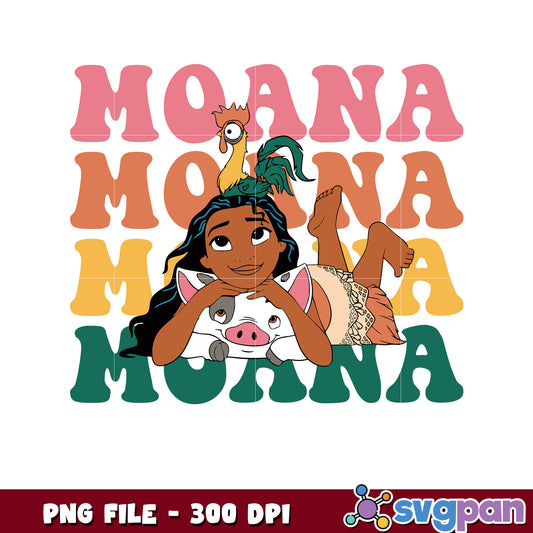 Moana princess png, island voyager png, disney ocean adventure design png