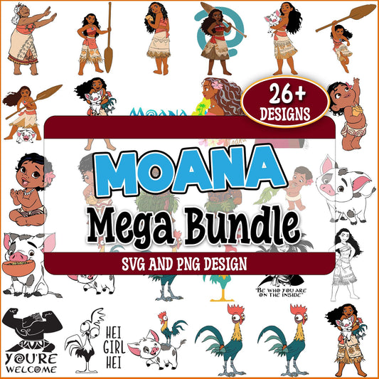Moana set svg bundle