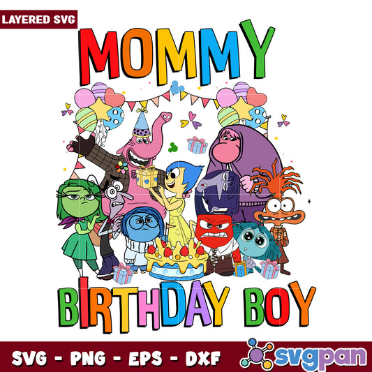 Mommy birthday inside out png, inside out characters png, disney pixar png
