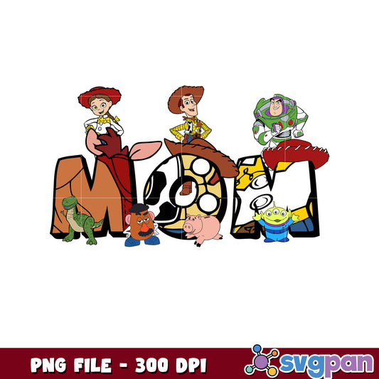 Mom toy story png, disney plus png, toy story characters png