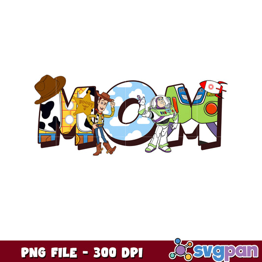 Mom toy story  png, disney plus png, toy story characters png