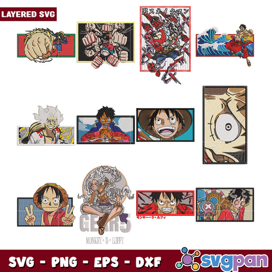 Monkey D Luffy SVG Bundle for Crafting Projects