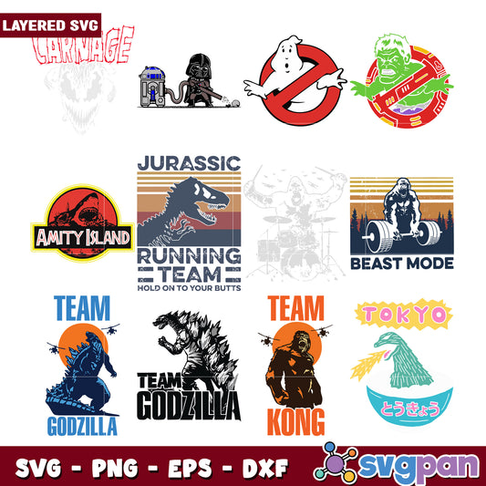 Monster Movie SVG Bundle