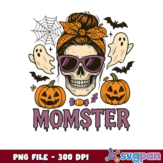 Monster design halloween png, halloween ghost png, trick or treat png