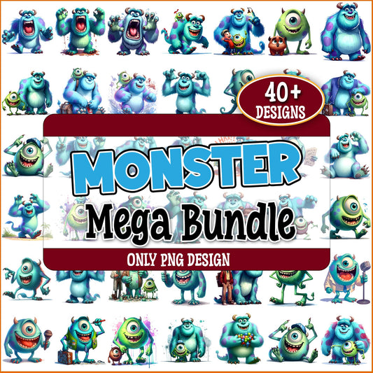 Monster inc art png bundle