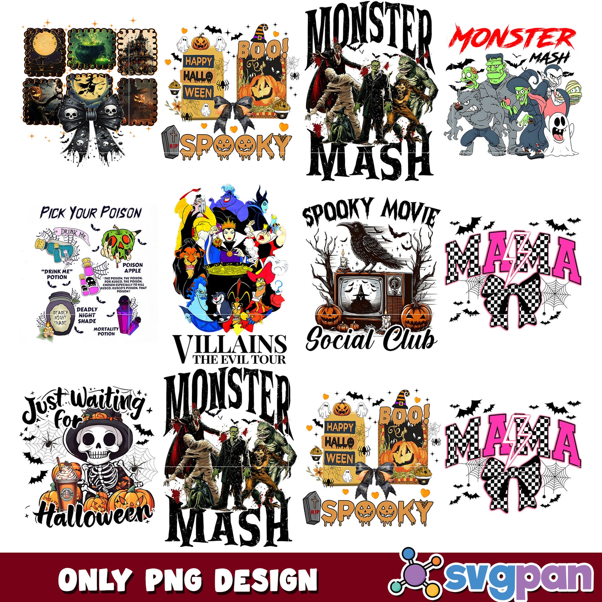 Monster mash png bundle