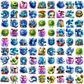 Monster png bundle, monsters inc png, disney characters png