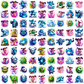 Monster png bundle, monsters inc png, disney characters png