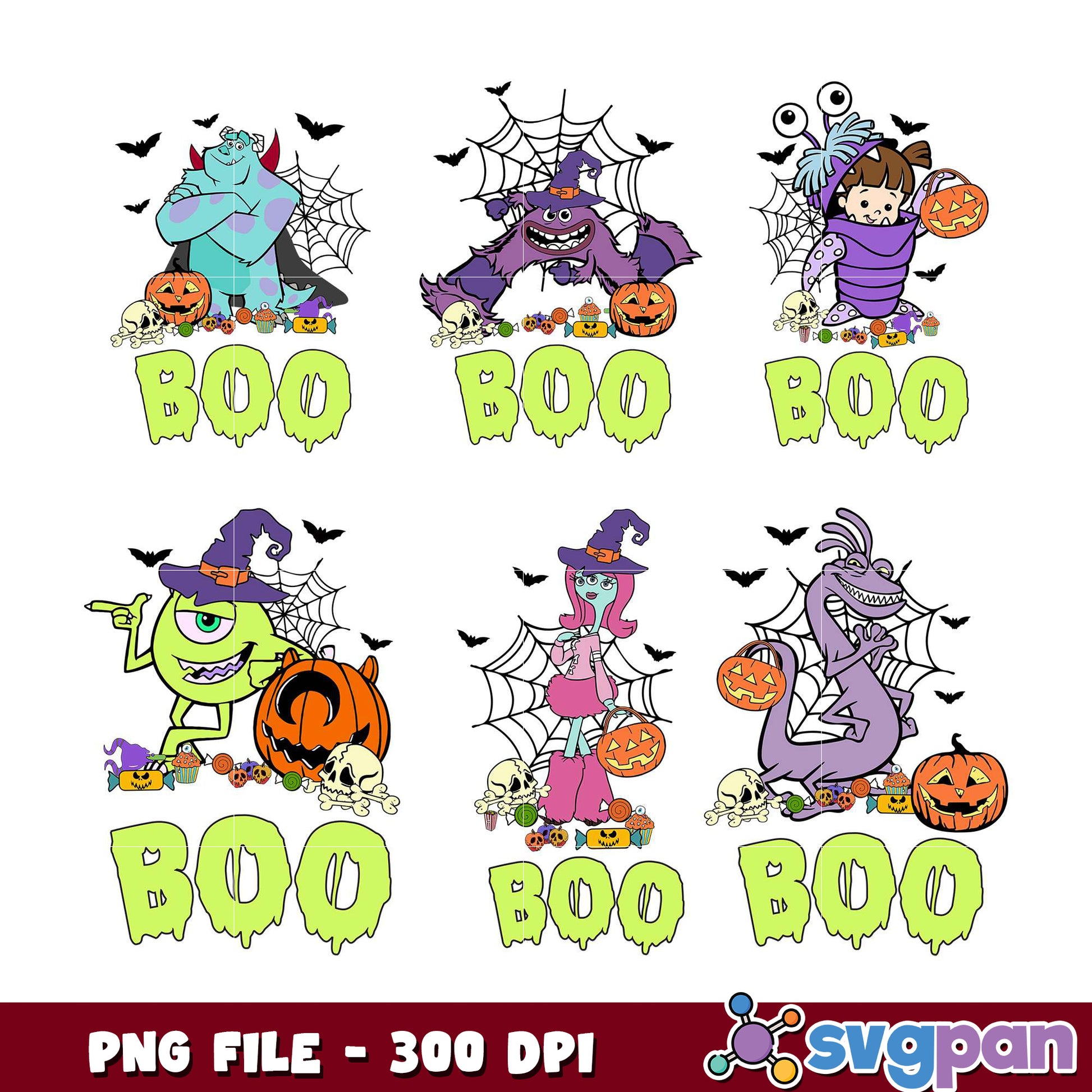 Monsters Inc Halloween Bundle PNG