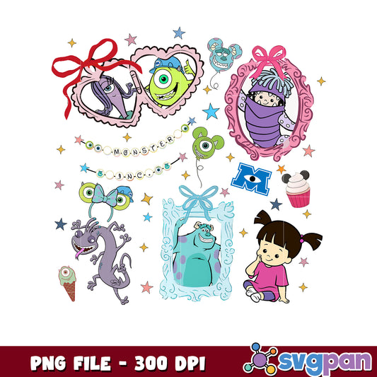Monsters Inc PNG Characters Clipart