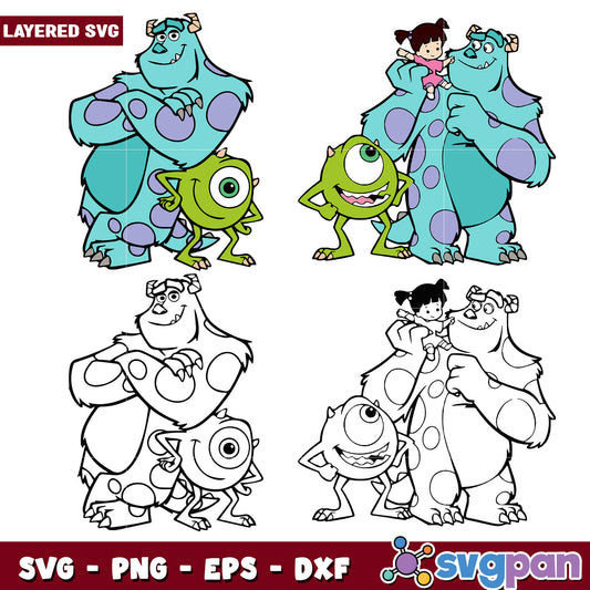 Monsters Inc SVG Bundle