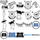 Monster set svg bundle, monster inc svg, monster movie svg