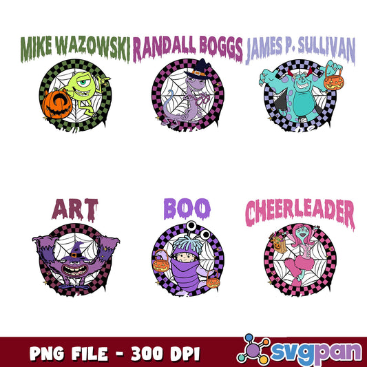 Monsters university names png bundle