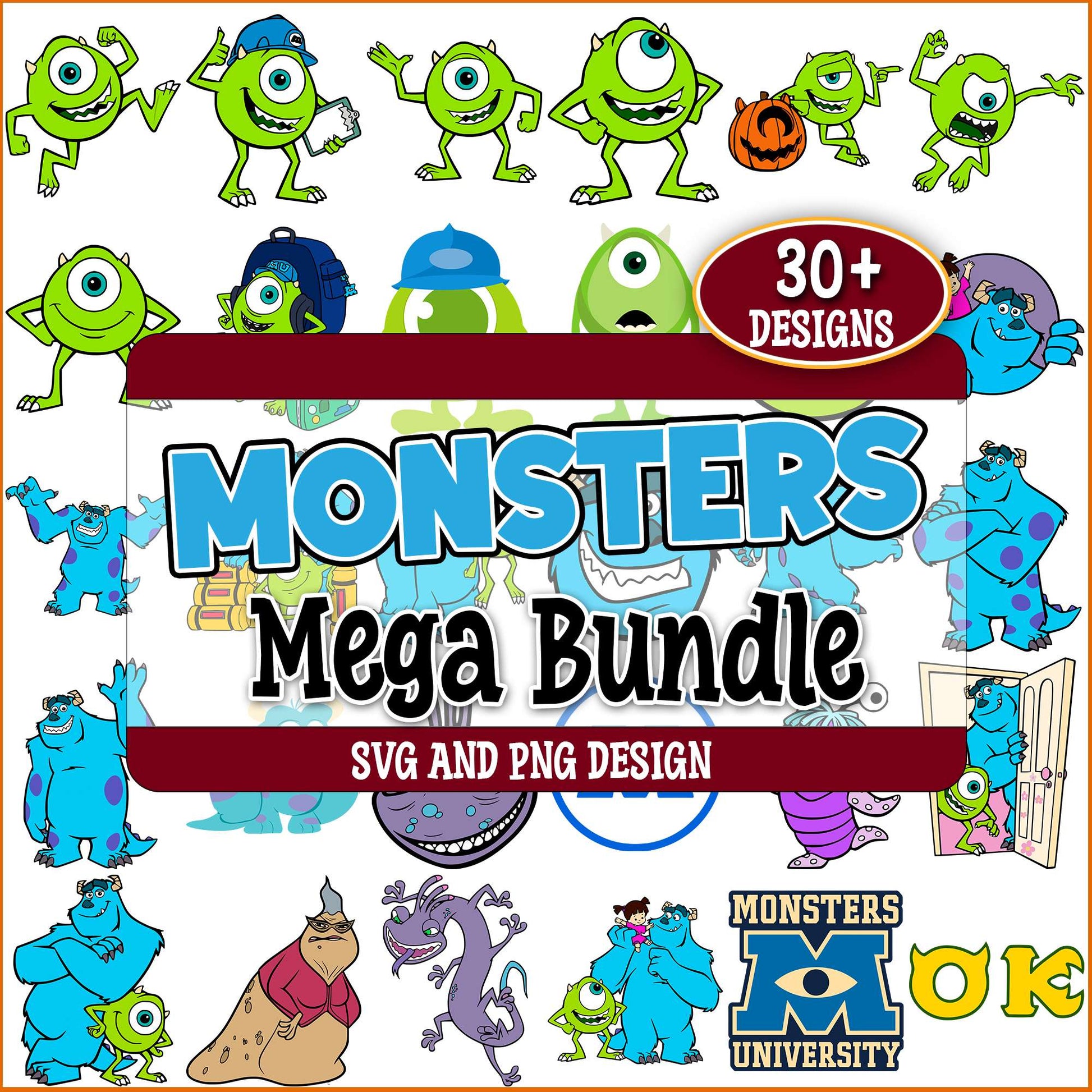 Monster university svg bundle