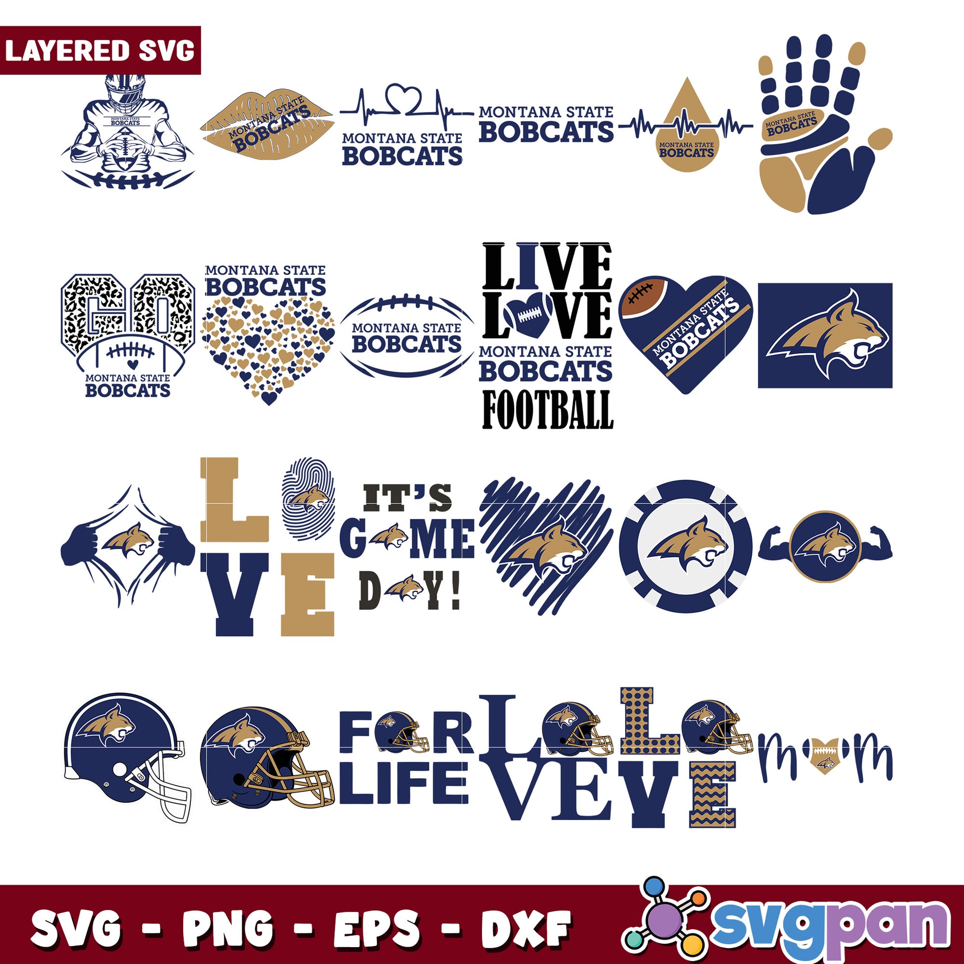 Montana State Bobcats SVG Bundle