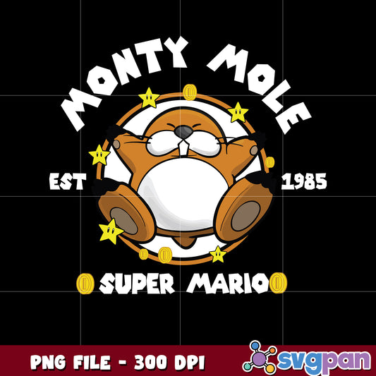 Monty mole mario png, monty mole png, mario games png 