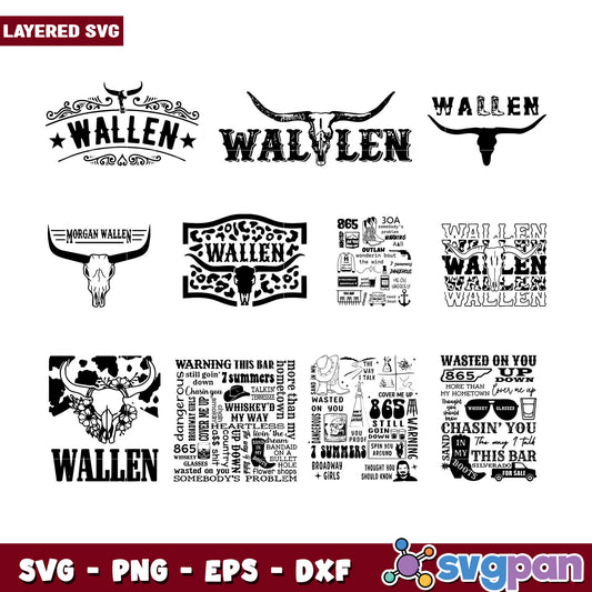 Morgan Wallen SVG Bundle