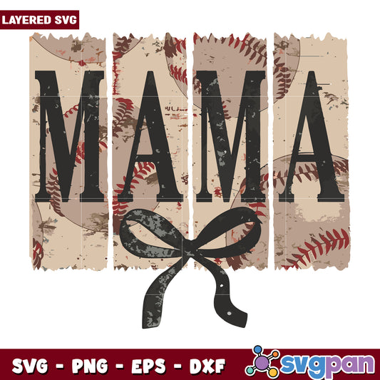 Mother day mama with bow tie svg, mama svg, mother day svg