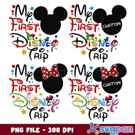My First Disney Trip PNG Bundle