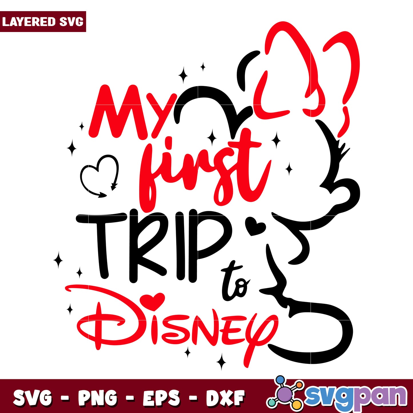 My First Disney Trip SVG Cut File