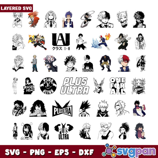 My Hero Academia SVG Bundle