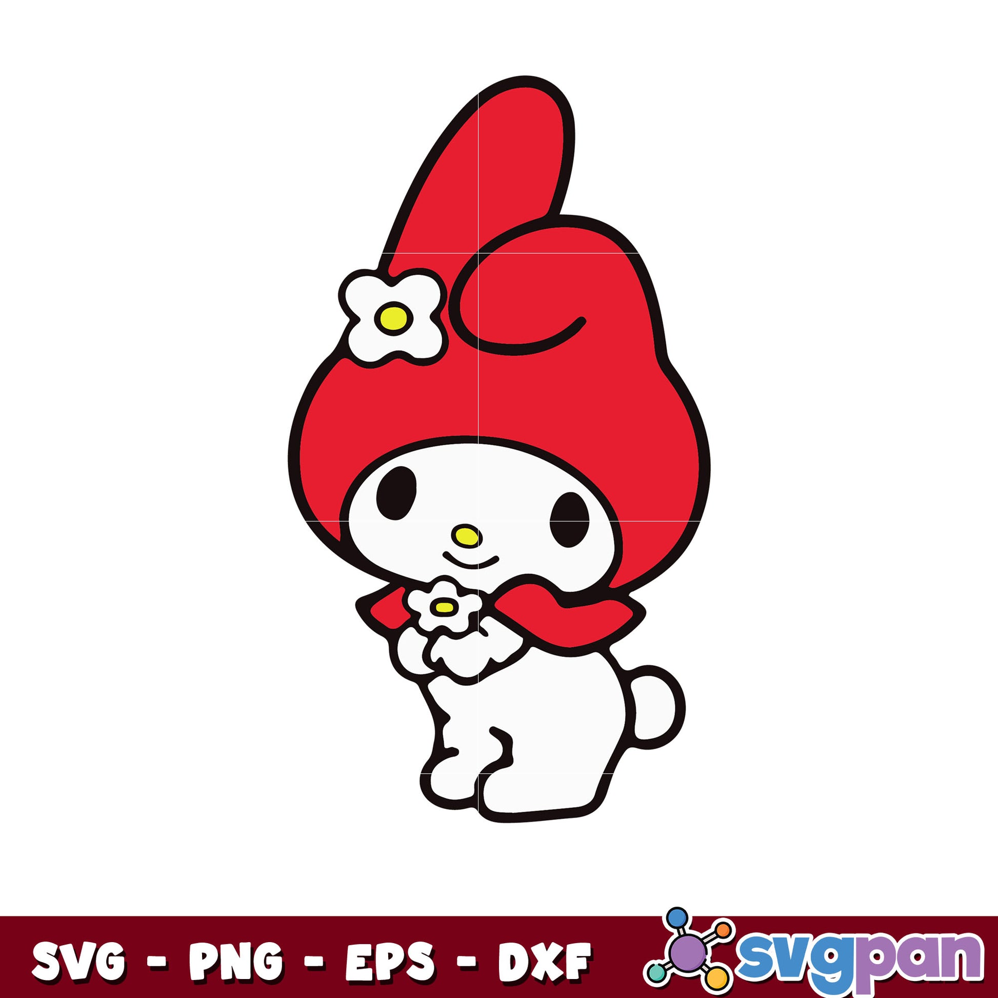 My Melody red design svg, hello kitty svg, my melody svg