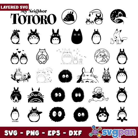 My Neighbor Totoro SVG Bundle for Creative Projects