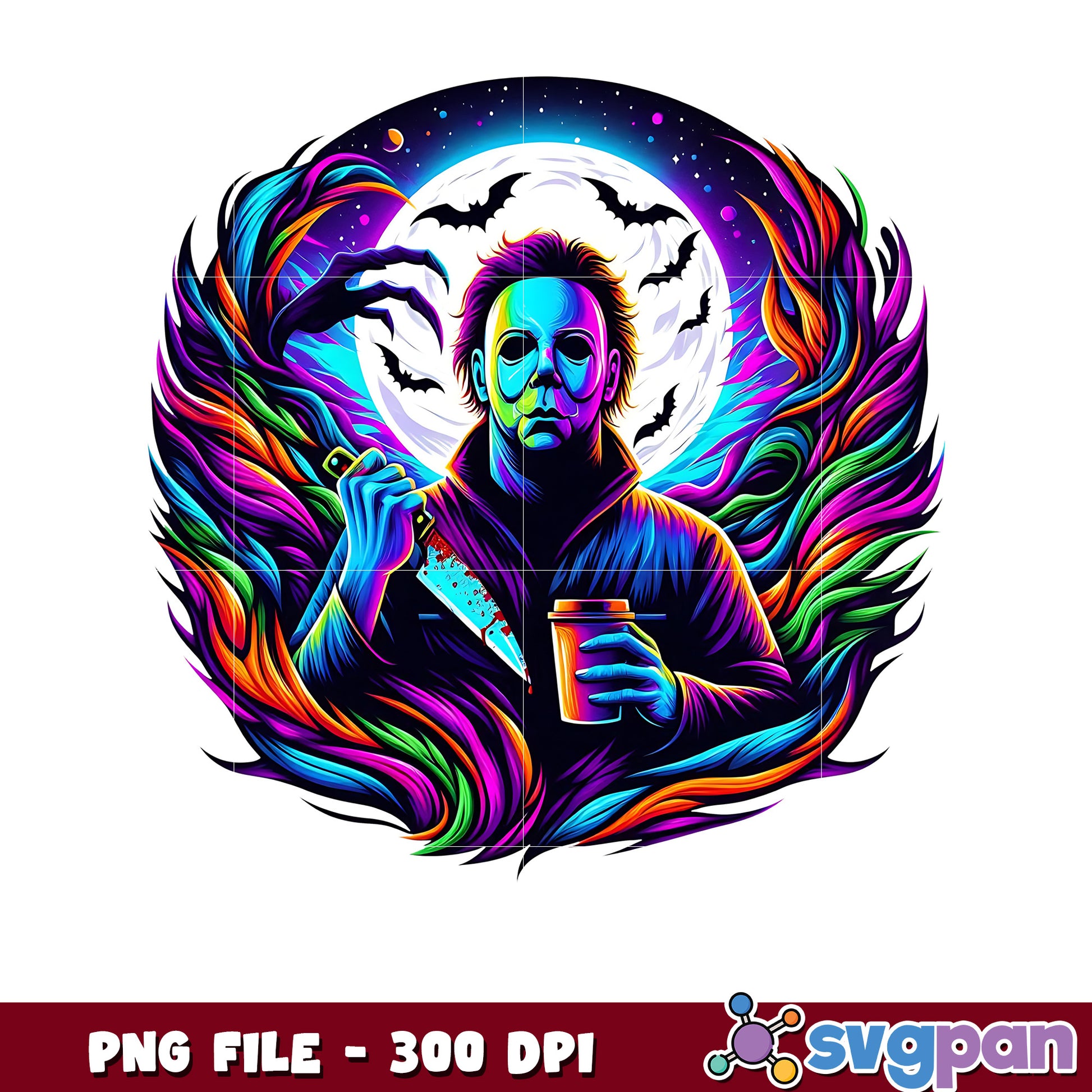 Mychael myers halloween png, spooky halloween png, halloween candy png