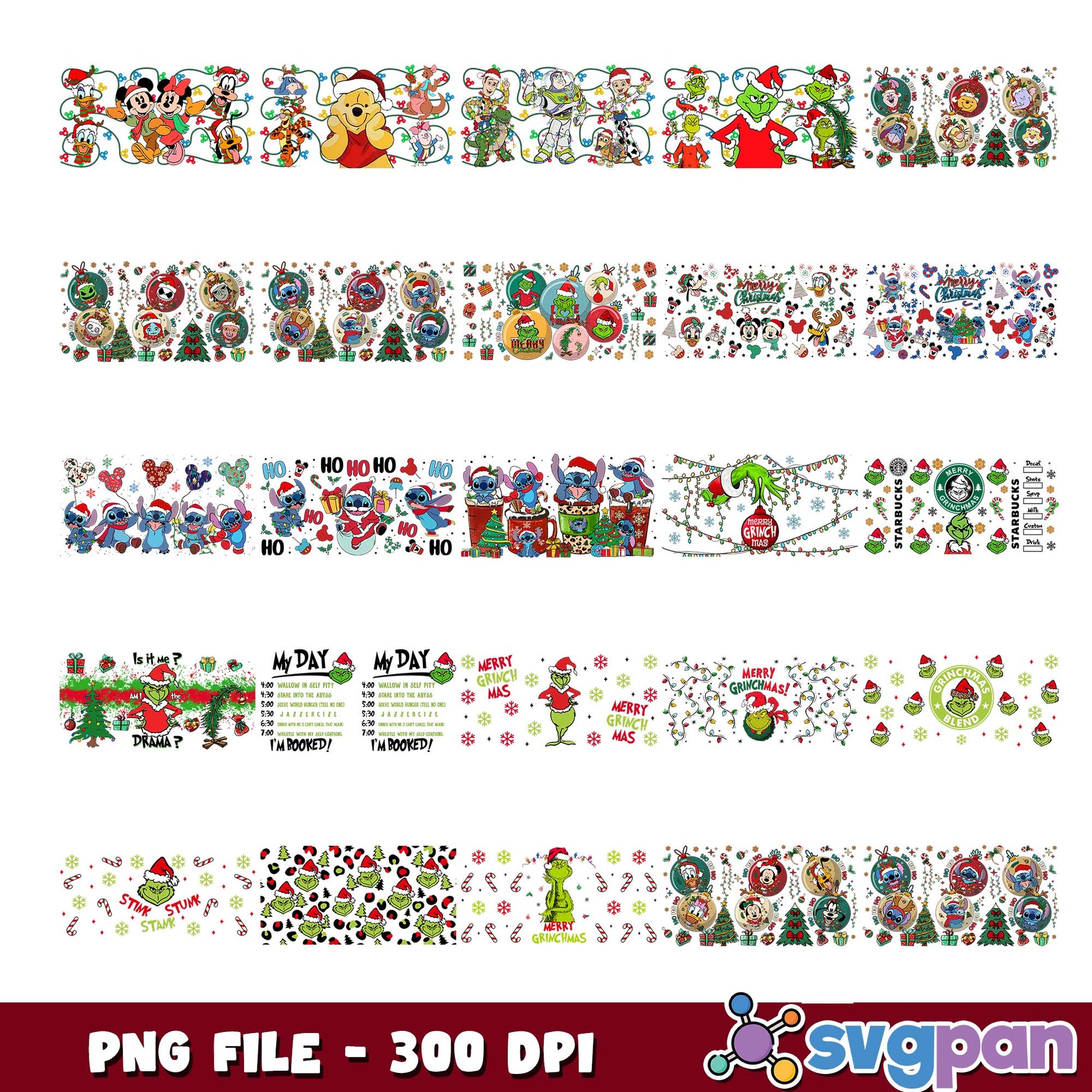My day im booked png bundle
