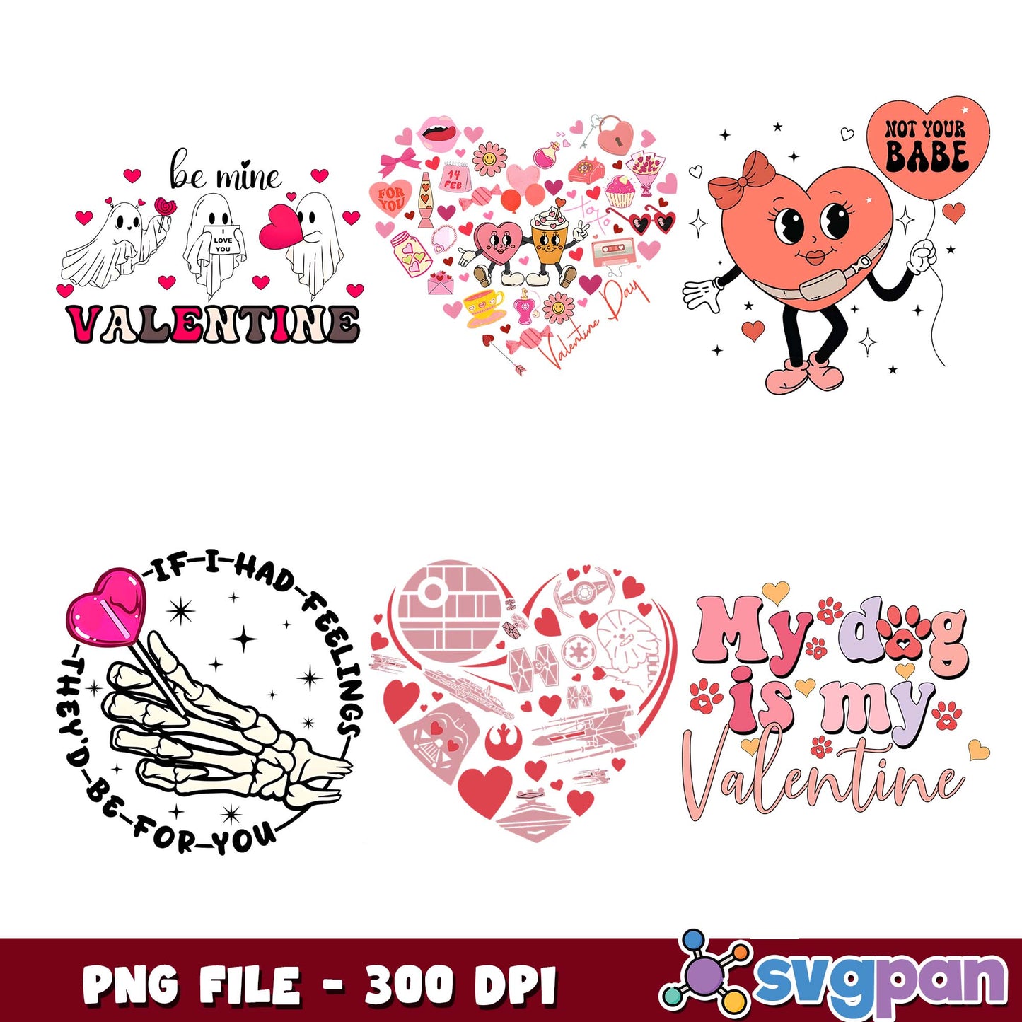 My dog is my valentine png bundle