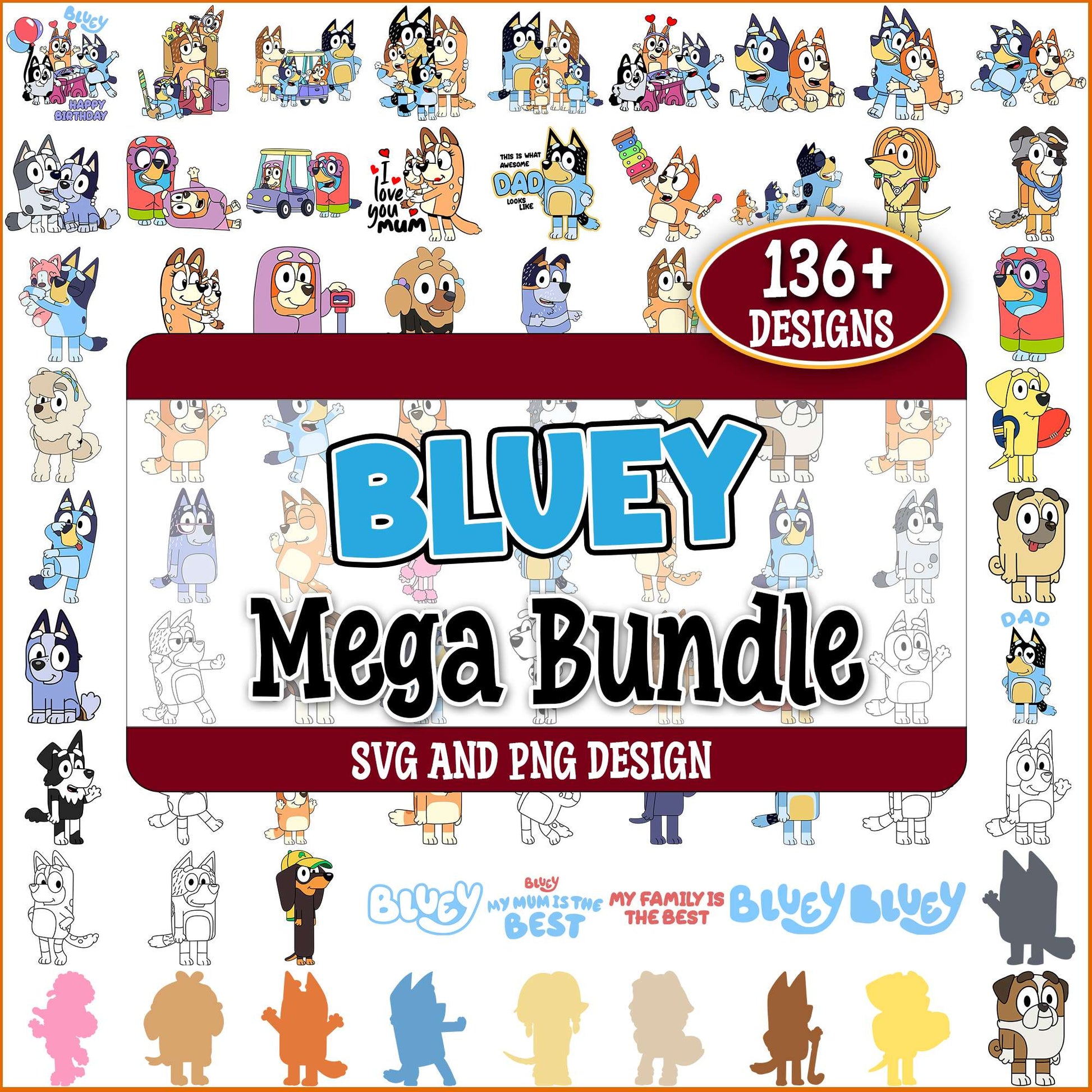 My family bluey svg bundle