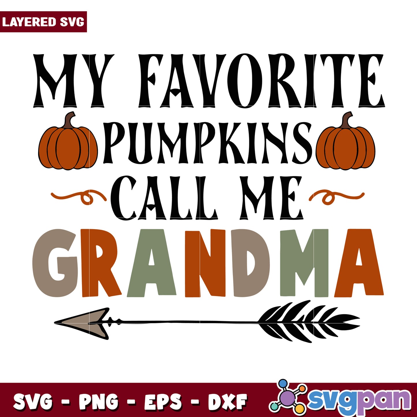 My favorite pumpkins call me grandma svg, halloween costumes svg, trick or treat svg