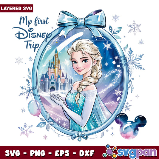 My first disney trip png, disney summer vacation png, disney princess​ png