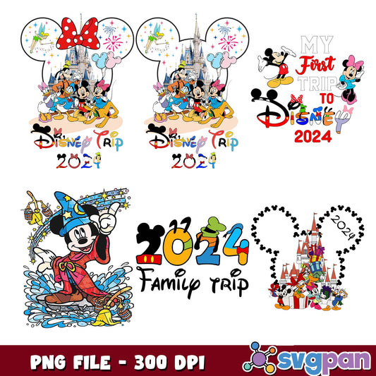 My first trip to disney png bundle