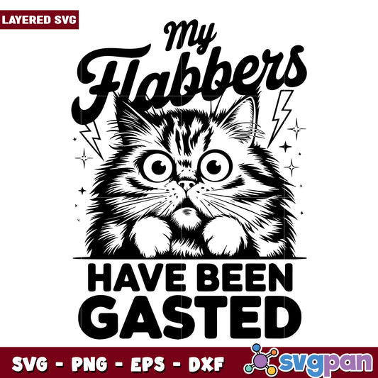 My habbers have been gasted svg, quotes about cat svg, black cat svg