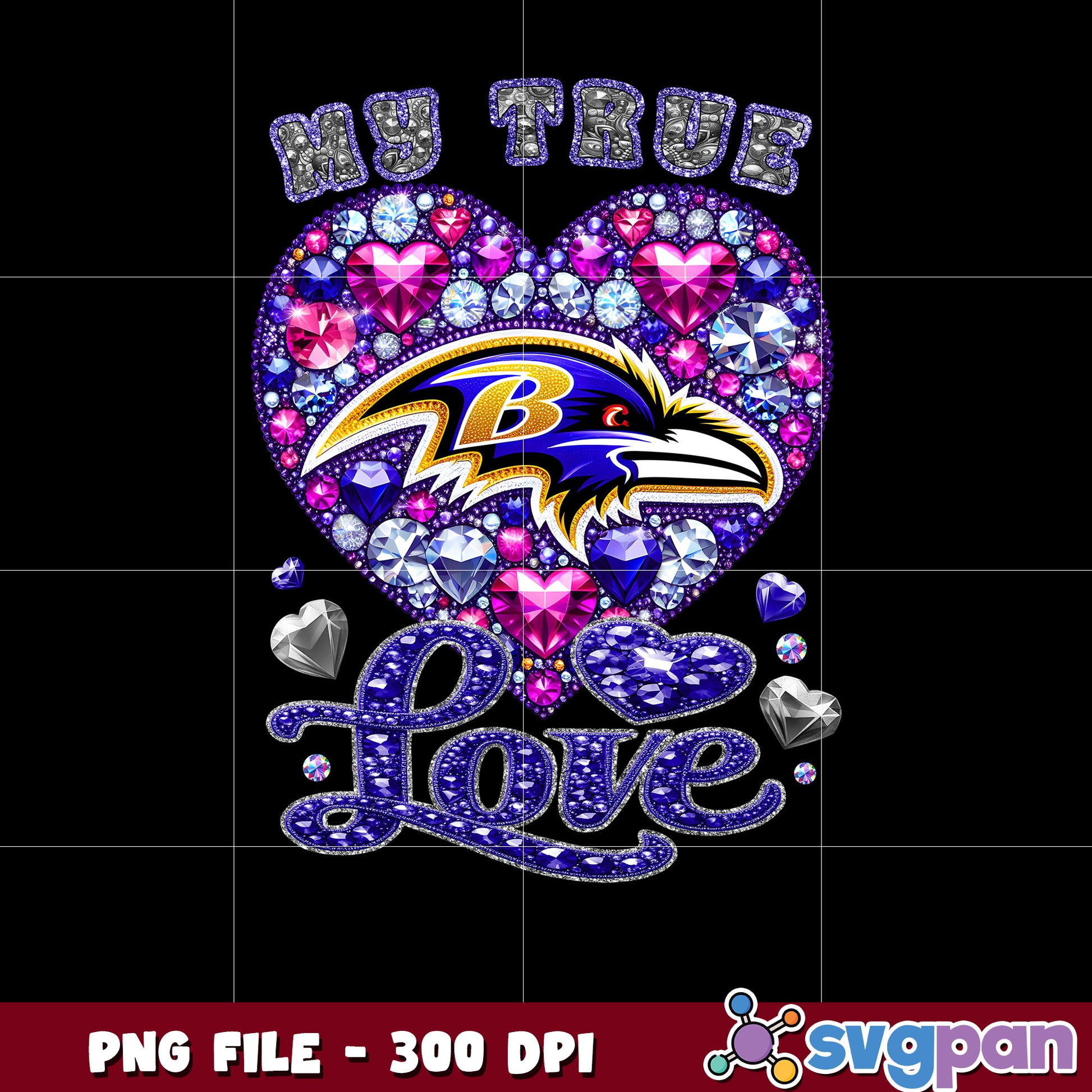 My true baltimore ravens heart png, nfl teams 2025 png, nfl ravens shirt png