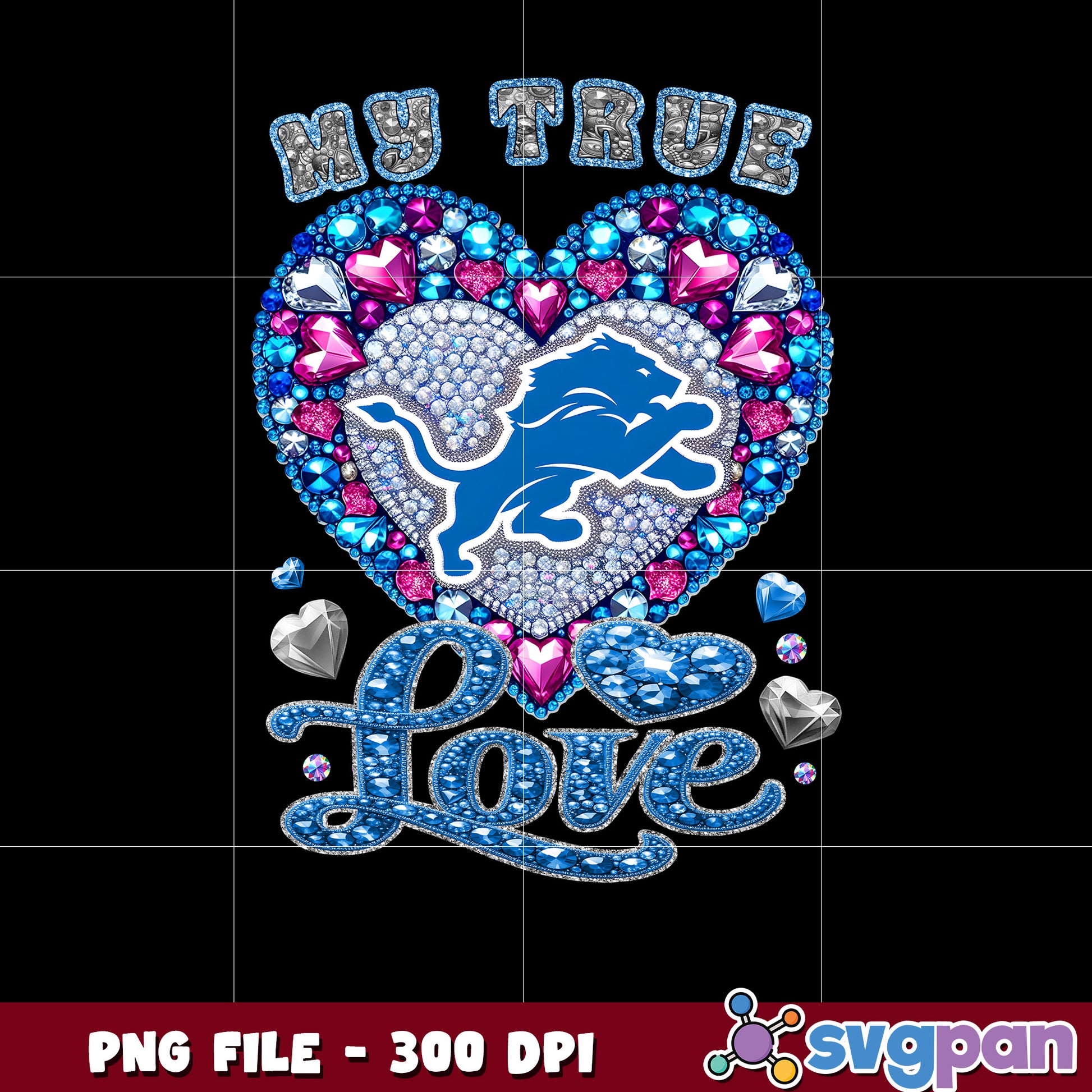 My true heart detroit lions png, nfl teams 2025 png, nfl lions shirt png