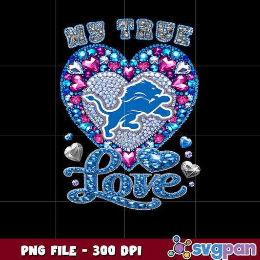 My true heart detroit lions png, nfl teams 2025 png, nfl lions shirt png