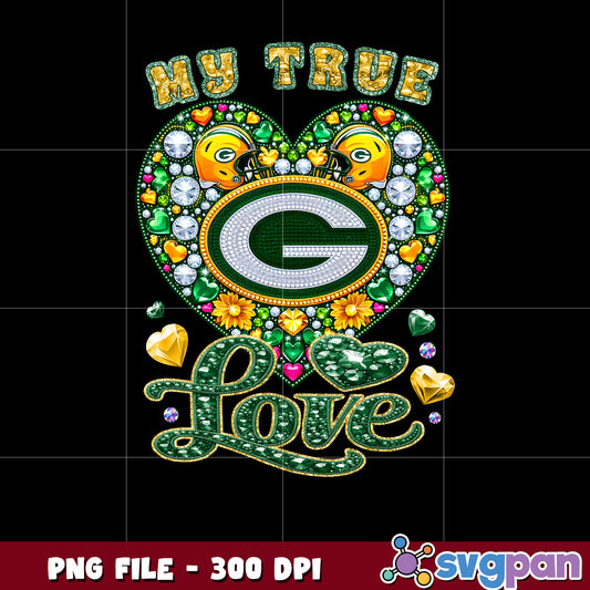 My true heart green bay packers png, nfl teams 2025 png, nfl  packers shirt png