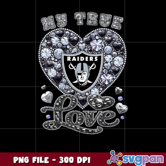 My true heart las vegas raiders png, nfl teams 2025 png, nfl raiders shirt png