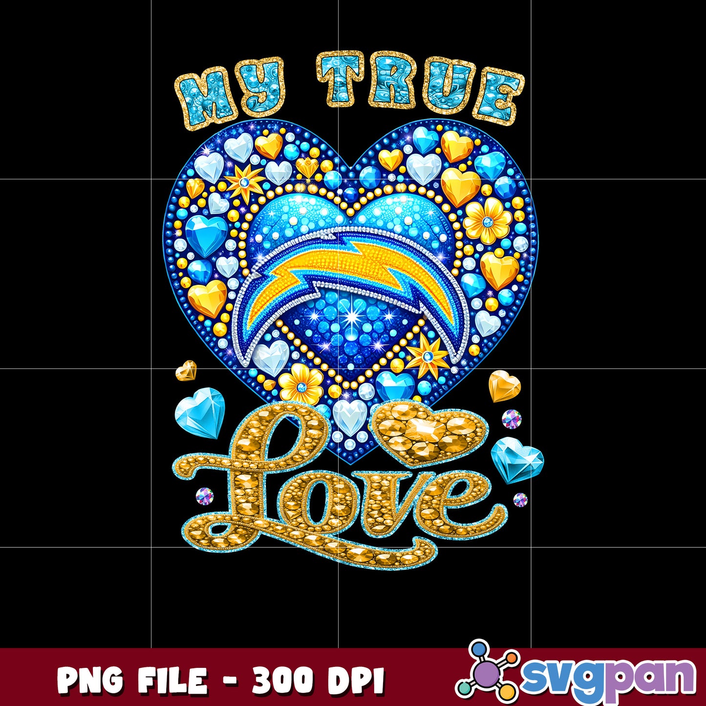 My true heart los angeles chargers png, nfl teams 2025 png, nfl chagers shirt png