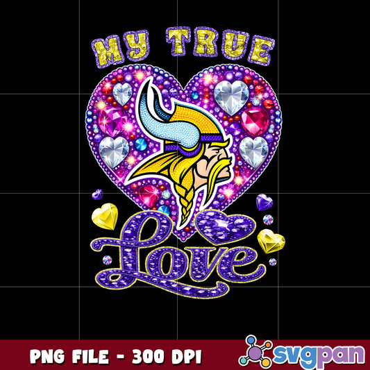 My true heart minnestota vikings png, nfl teams 2025 png, nfl vikings shirt png