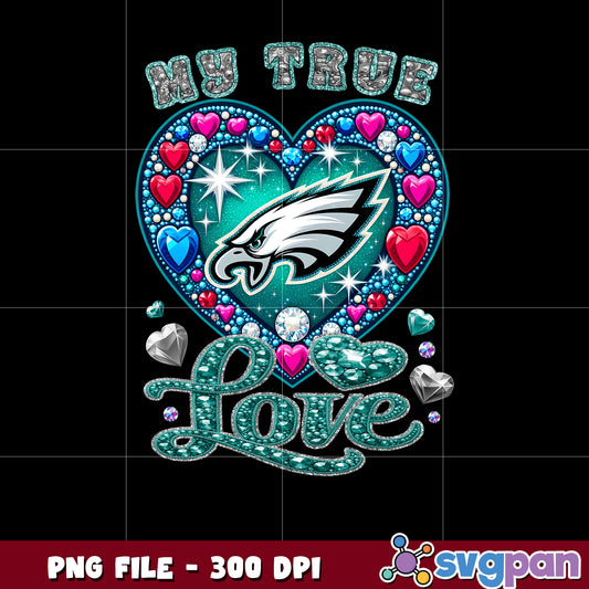 My true heart philadelphia eagles png, nfl teams 2025 png, nfl eagles shirt png