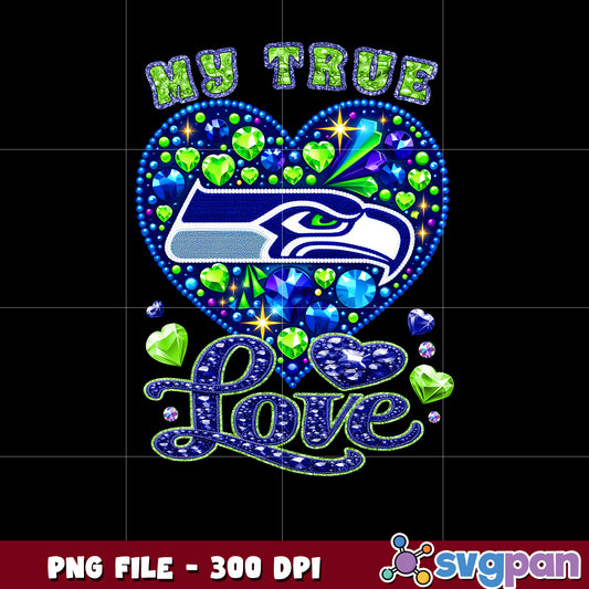 My true heart seattle seahawks png, nfl teams 2025 png, nfl seahawks shirt png