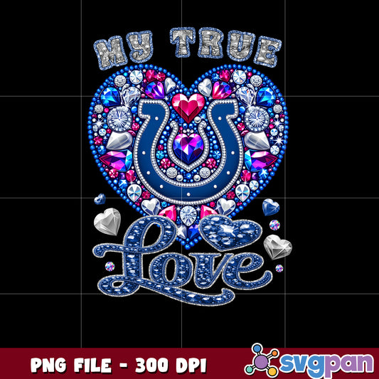 My true indianapolis colts heart png, nfl teams 2025 png, nfl colts shirt png