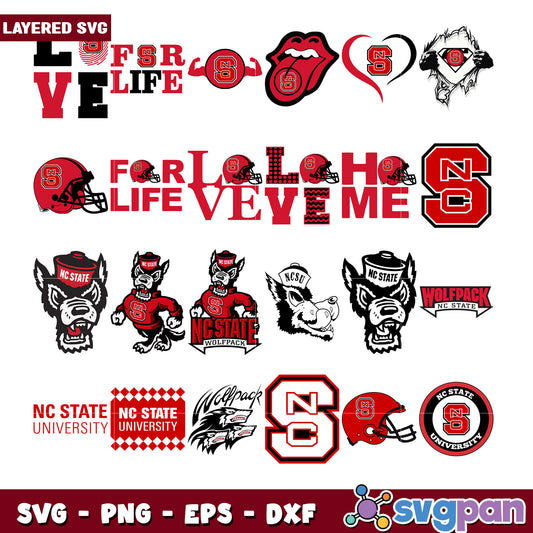NC State Wolfpack SVG Bundle