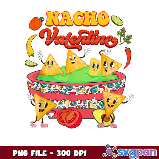 Nacho Valentine design for fun parties, high quality PNG file