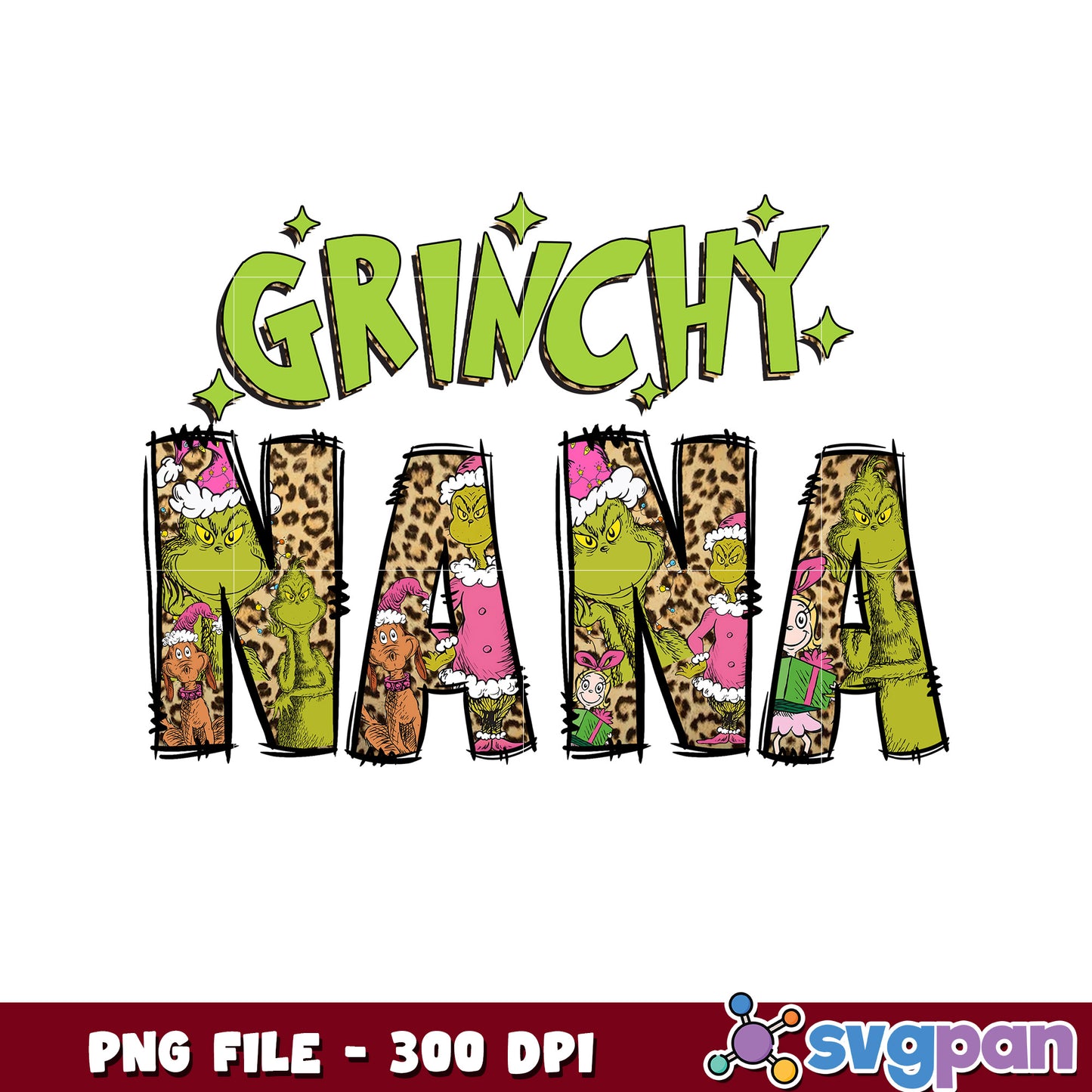 Nana grinch png, christmas png, grinch quotes ​png